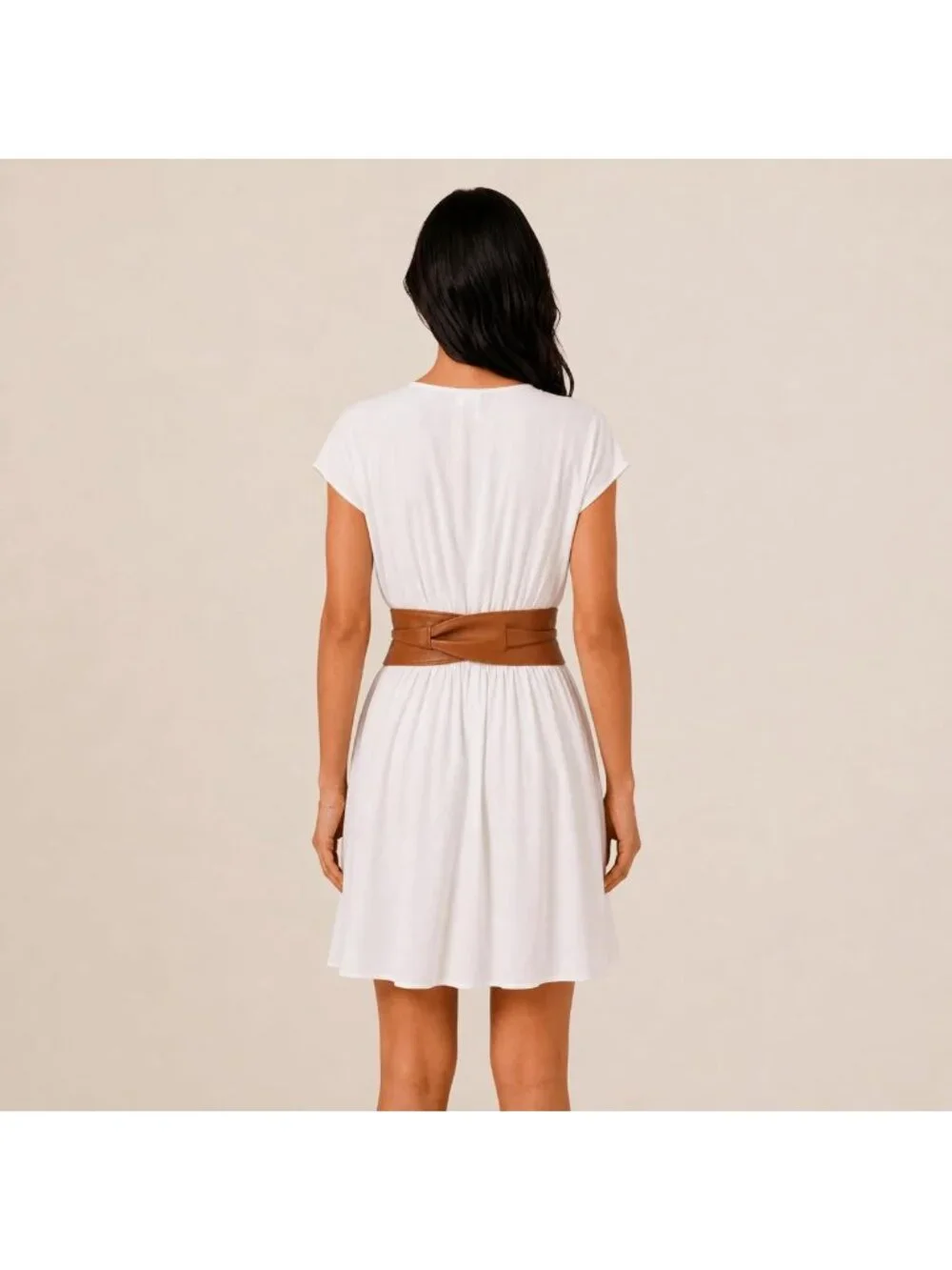 Stylish Italian Leather Obi Belt for Women - Chic Fashion Accessory, Versatile